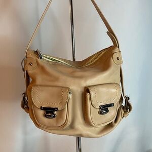 Beige Marc Jacobs Leather Satchel